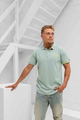 Iceberg Basic Polo Heren Lichtblauw - Maat S - Kleur: LichtblauwGeel | Soccerfanshop