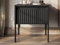 Nachtkastje TRAINING 1 lade zwart eik - thumbnail