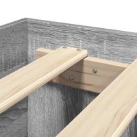 Bedframe bewerkt hout grijs sonoma eikenkleurig 140x200 cm - thumbnail