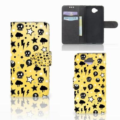 Telefoonhoesje met Naam Microsoft Lumia 650 Punk Geel Telefoonhoesje met Naam Microsoft Lumia 650 Punk Geel