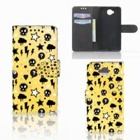 Telefoonhoesje met Naam Microsoft Lumia 650 Punk Geel - thumbnail