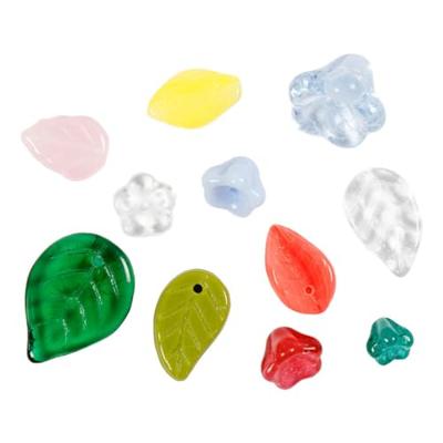 Creativ Company Glazen kralen divers bladeren en bloemen, 60 gram