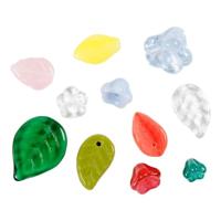Creativ Company Glazen kralen divers bladeren en bloemen, 60 gram - thumbnail