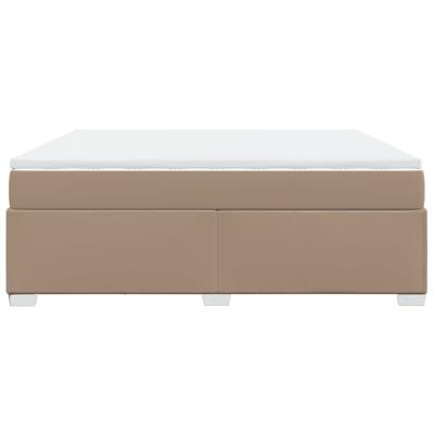 Boxspring met matras kunstleer cappuccinokleurig 180x200 cm - thumbnail