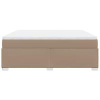 Boxspring met matras kunstleer cappuccinokleurig 180x200 cm - thumbnail