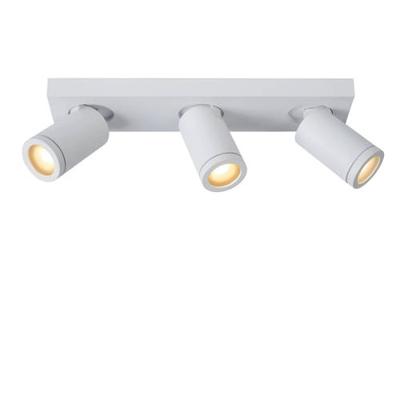 Lucide TAYLOR - Plafondspot Badkamer - LED Dim to warm - GU10 - 3x5W 2200K/3000K - IP44 - Wit Lucide TAYLOR - Plafondspot Badkamer - LED Dim to warm - GU10 - 3x5W 2200K/3000K - IP44 - Wit