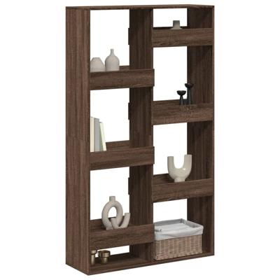 Kamerscherm 100x33x175 cm bewerkt hout bruin eikenkleurig - thumbnail