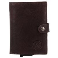 Hide & stitches paint rock safety wallet-Dark Brown - thumbnail