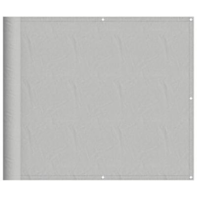 VidaXL Balkonscherm 90x300 cm 100% oxford polyester lichtgrijs VidaXL Balkonscherm 90x300 cm 100% oxford polyester lichtgrijs