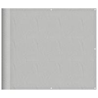 VidaXL Balkonscherm 90x300 cm 100% oxford polyester lichtgrijs - thumbnail