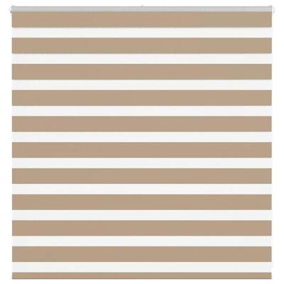 VidaXL Zebra blind 145x100 cm stofbreedte 140,9 cm polyester zandbruin VidaXL Zebra blind 145x100 cm stofbreedte 140,9 cm polyester zandbruin
