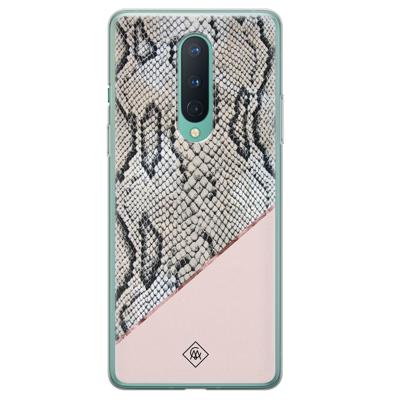 OnePlus 8 siliconen hoesje - Snake print OnePlus 8 siliconen hoesje - Snake print