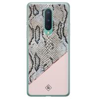 OnePlus 8 siliconen hoesje - Snake print - thumbnail