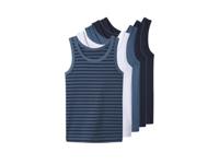 lupilu Set van 5 kinder hemden (Wit/blauw, 98/104) - thumbnail