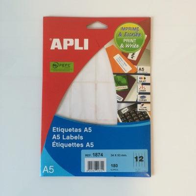 Apli mapje permanent 34x53 mm 180 stuks