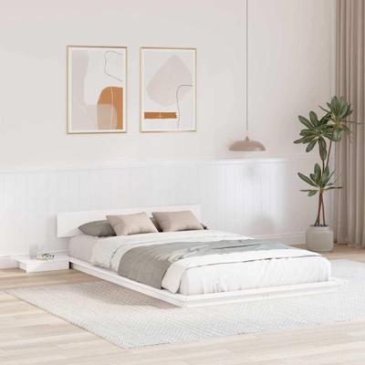 Bedframe Wit 120 x 190 cm Hout