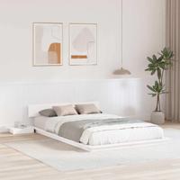 Bedframe Wit 120 x 190 cm Hout - thumbnail