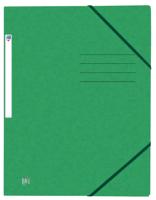 Elastomap oxford top file a4 3 kleppen 390gr groen | 10 stuks - thumbnail