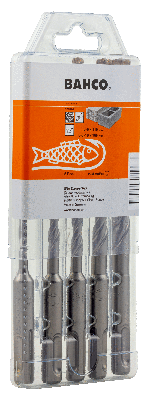 Bahco SDS+ borensets | 2-snijkanten | voor beton | 5-delig | 4652-SET-5