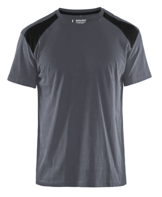 Blåkläder T-Shirt bicolour 33791042 | Grijs/Zwart | Maat XS - 7330509604441