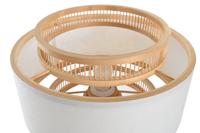 Bureaulamp DKD Home Decor Bruin Polyester Wit Bamboe (36 x 36 x 48 cm) - thumbnail