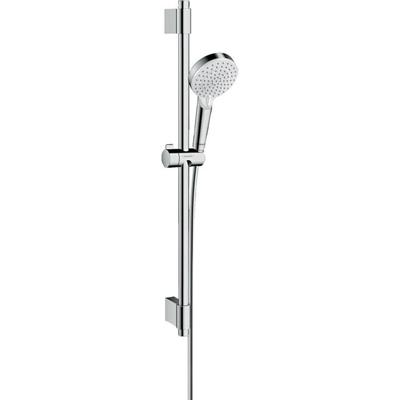 Hansgrohe Crometta glijstangset m. handdouche ø10cm - m. 3 straalsoorten 72cm - m. doucheslang chroom 27353400