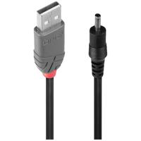 LINDY 70266 USB-kabel USB 2.0 USB-A stekker, DC-stekker 3,5 mm 1.50 m Zwart - thumbnail