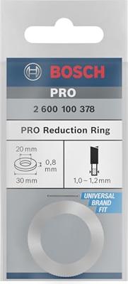 Reduceerring voor cirkelzaagbladen, 30 x 20 x 0,8 mm Bosch Accessories 2600100378 Diameter 30.0 mm Reduceerring voor cirkelzaagbladen, 30 x 20 x 0,8 mm Bosch Accessories 2600100378 Diameter 30.0 mm