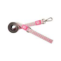 Short leash hondenriem, retro pink/s van der Basch - Hortus - thumbnail