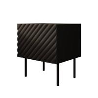 Meubella Nachtkastje Laguna - Zwart - 46 cm - Set van 2 - thumbnail