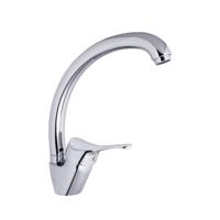 ATTICA ééngreepsmengkraan keuken met ronde uitloop, chroom kraan met ronde uitloop en draaibereik 360° keramische schijven geluidsarme, verwisselbare 40 mm-cartouche flexibele metalen aansluit - thumbnail