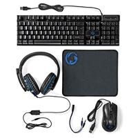 Nedis Gaming Combo Kit | 5-in-1 | Toetsenbord, Koptelefoon, Muis en Muismat | Zwart | QWERTY | Scandinavisch - GCK51110BKND - thumbnail