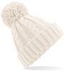 Beechfield CB480 Cable Knit Melange Beanie - Oatmeal - One Size - thumbnail