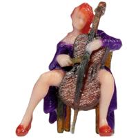 NOCH 10410 H0 Celliste figuren Geverfd, Zittend - thumbnail