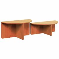 Salontafel 2 pcs Wasbruin 79 x 39.5 x 40 cm Massief grenenhout - thumbnail