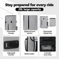 VidaXL Fietstas grijs 31 x 13 x 58 cm polyester - thumbnail