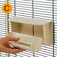 Ferplast Vogelkooi en volière met dak Nota kunststof 56115423 - thumbnail