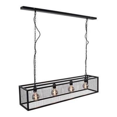 Urban Interiors Hanglamp 'Frame' 4-lamps, kleur Zwart