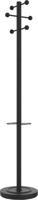 Unilux kapstok Access, hoogte 175 cm, 6 kledinghaken, met parapluhouder, zwart met hout - thumbnail