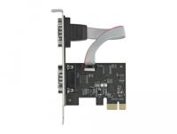Delock 90001 PCI Express x1-kaart naar 2 x seriële RS-232 - thumbnail