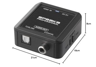 SpeaKa Professional Audio Converter [HDMI - Coaxiaal, Toslink]