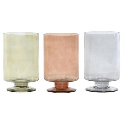 Vaas Home ESPRIT Blauw Groen Amber Kristal Modern 12,5 x 12,5 x 20 cm (3 Stuks) Vaas Home ESPRIT Blauw Groen Amber Kristal Modern 12,5 x 12,5 x 20 cm (3 Stuks)