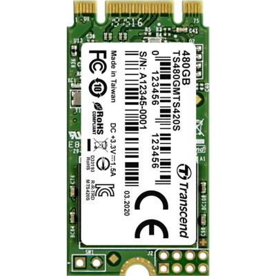 Transcend 420S 480 GB SATA M.2 SSD 2242 harde schijf M.2 SATA 6 Gb/s Retail TS480GMTS420S
