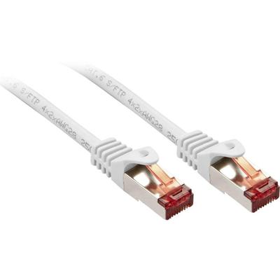 LINDY 47384 RJ45 Netwerkkabel, patchkabel CAT 6 S/FTP 2.00 m Wit 1 stuk(s)