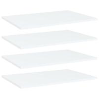 Wandschappen 4 st 60x40x1,5 cm bewerkt hout wit - thumbnail