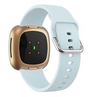 Fitbit Versa 3 & 4 / Sense 1 & 2 - Siliconen bandje - Lichtblauw - thumbnail