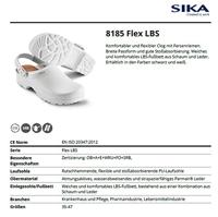 SIKA 8185 Flex LBS Klomp Open Hak met Strap OB Wit - Maat 42 - 16.089.026.42 - thumbnail