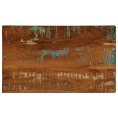 Tafelblad rechthoekig 60x20x2,5 cm massief gerecycled hout