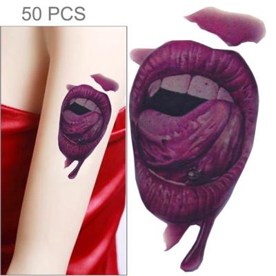 S-291 50 PCS Halloween terreur realistische wond bloed mond tijdelijke tattoo sticker S-291 50 PCS Halloween terreur realistische wond bloed mond tijdelijke tattoo sticker