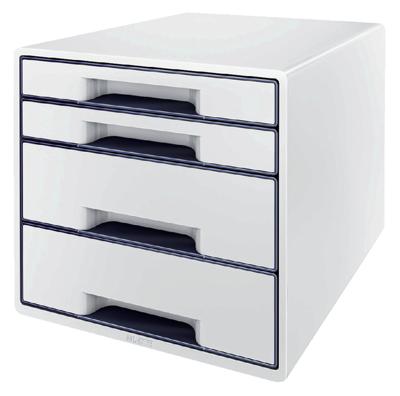 Leitz WOW Cube 5213 5213-20-01 Ladebox Wit 4 x DIN A4 Aantal lades: 4